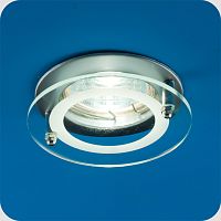 Светильник встраиваемый Италмак Quartz 51 2 12 MR16 65мм/50Вт наклад стекло/матовый хром картинка 